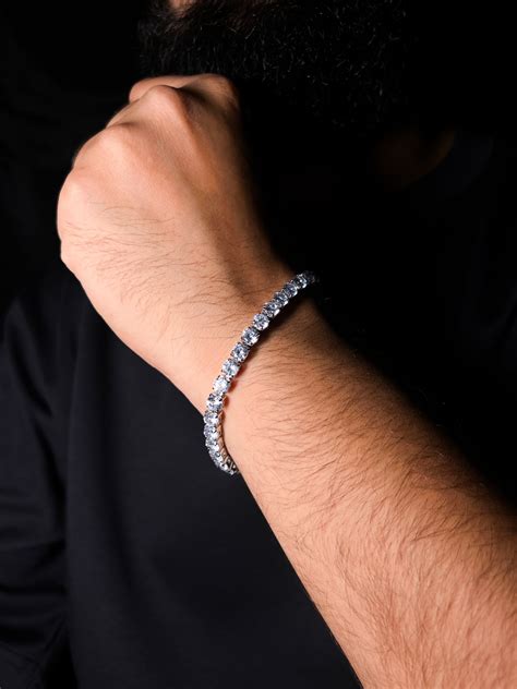 Hip Hop Iced Crystal Tennis Bracelet for Men | Gaurav&Yana Bachata