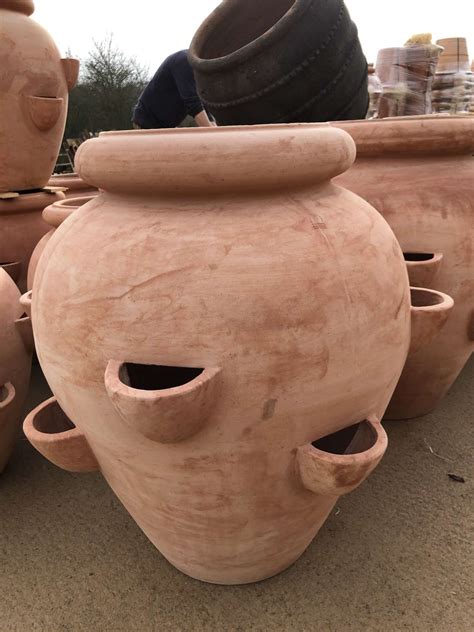 Italian Terracotta Strawberry Pot - Terracotta herb Planter 90 cm