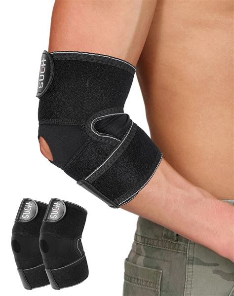 SUEH DESIGN Elbow Brace for Tendonitis and Tennis Elbow, Golfers Elbow for Men Women, One Pair ...