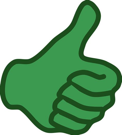 Free Thumbs Up Green Vector Art - Download 6,901+ Thumbs Up Green Icons ...