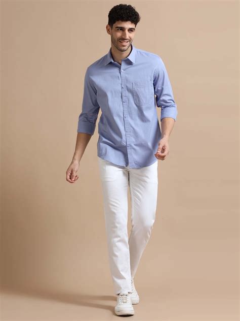 Shop Mens Light Blue Shirt Online India