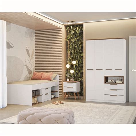 Conjunto Quarto Solteiro Conect | Armazém São Lázaro