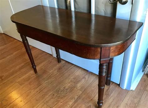 Antique Foyer table. antique mahogany demilune table. Sofa table ...