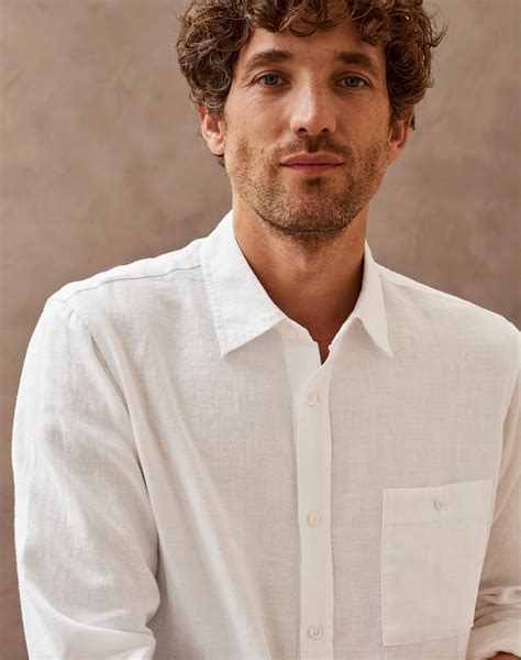 White Linen Shirt | Men's Shirts | Brora Online