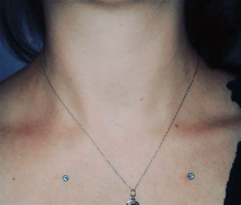 Two year healed collarbone dermals (Marianna, FL) : piercing