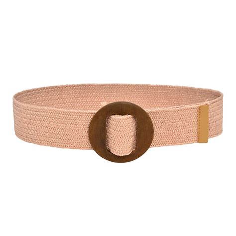 HSMQHJWE Brown Beltfull Grain Leather Belt For Men Women Woven Elastic ...
