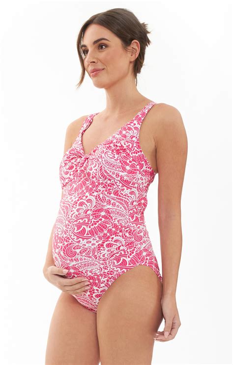 RIPE Janis Tie Front One Piece Maternity Swimsuit - Maternity Wedding ...