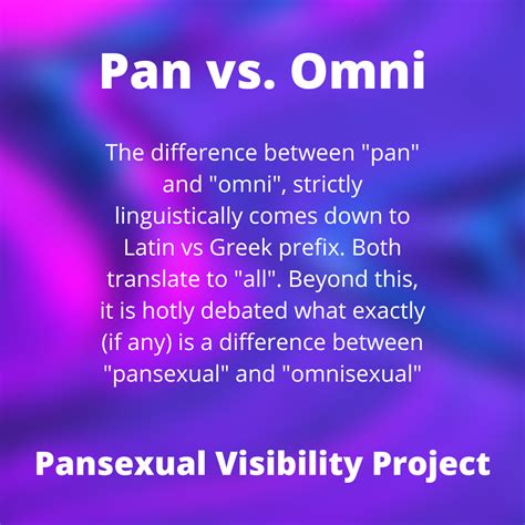 Do you think there's a difference between pansexual and omnisexual? : r ...