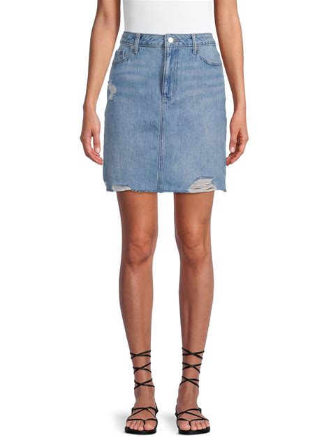 Time and Tru Women's Mini Denim Skirt - Walmart.com