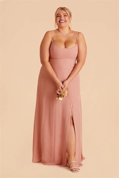 Plus Size Dusty Rose Dress
