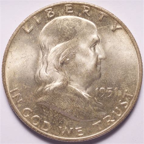 1951-D Franklin Silver Half Dollar - Numismax