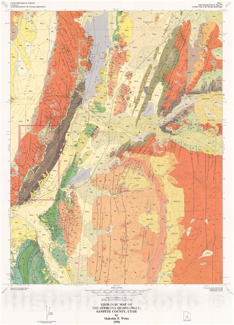 Map : Geologic map of the Sterling quadrangle, Sanpete County, Utah, 1 ...