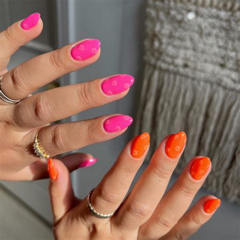 43+ Vibrant Pink & Orange Nail Designs (2024) - DrExplains