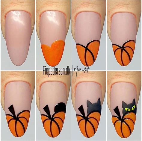 Pin by Kathy Marshall on nails | Halloween nail art tutorial, Nail art ...