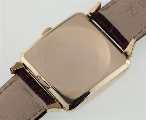 Tissot 14k Gold Filled Square Automatic Men's Watch with Leather Band ...