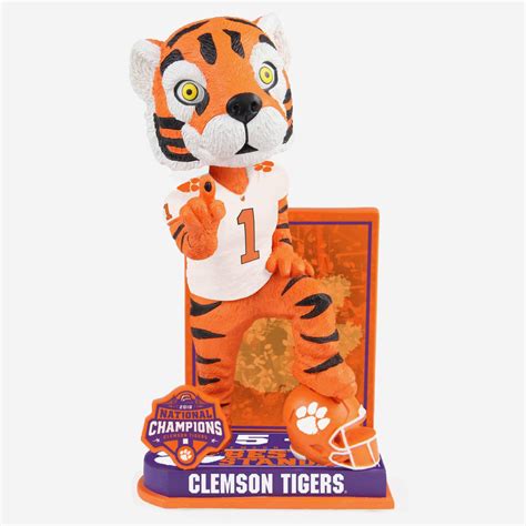 Clemson Tigers 2018 Football National Champions Mascot Base Bobblehead ...