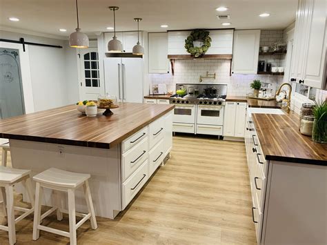 Building Butcher Block Countertops Custom Reclaimed Oak Countertop