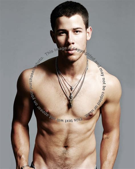 Nick Jonas Shirtless Wearing a Gold Chain | #4589680488