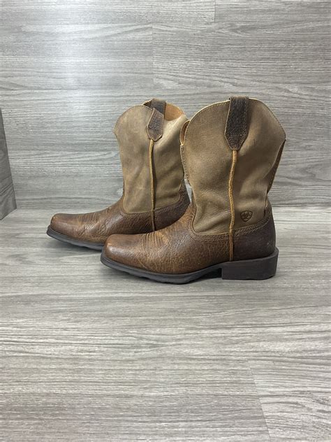 Ariat Mens Rambler Square Toe Western Boots Earth/Bom… - Gem