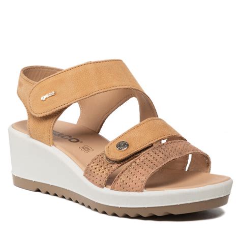 Sandali Igi&co Sandali Con Zeppa IGI&CO D.clea - Pelle Donna Beige-champagne Sandali Igi&co Donna