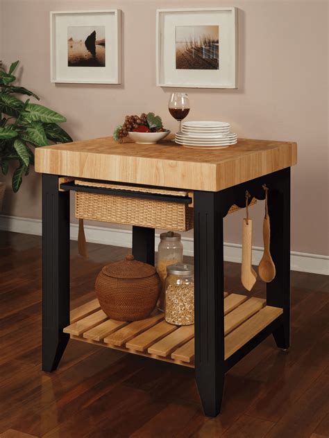 Butcher Block Cart Small Kitchen Island On Wheels at Kai Wieck blog