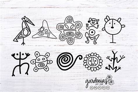 Petroglifo Taino Bundle, Puerto Rico Bundle, Petroglyph Cut Files, Agua ...