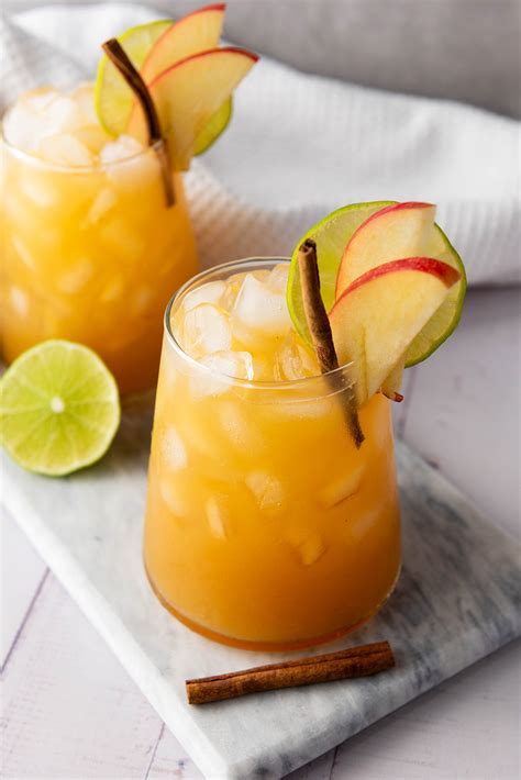 Apple Cider Ginger Beer Mocktail - Pop The Kitchen