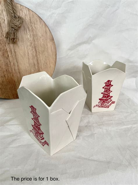 Ceramic Chinese Take Out Boxes - Etsy