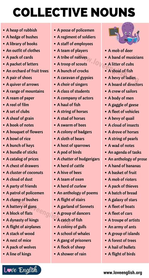 Collective Nouns: 200+ Most Important Collective Nouns In English ...