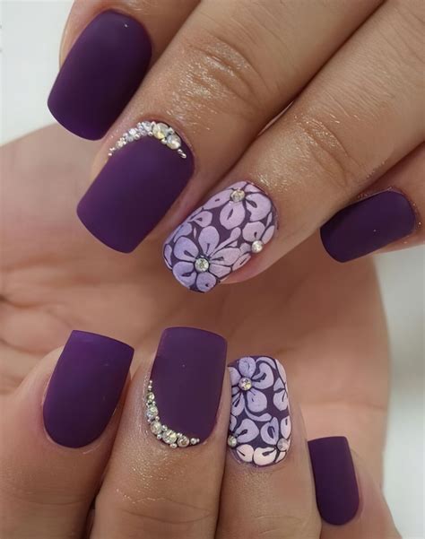 Dark Purple Nail Designs