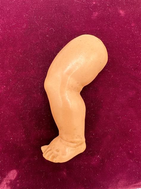 Single Left Vintage Celluloid Baby Doll Leg 4" Replacement Originals G ...