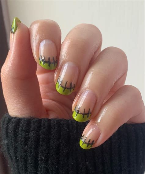 30+ Spooky Halloween French Tip Nails - Nail Designs Daily