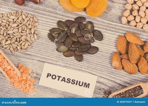 Healthy Nutritious Ingredients Containing Natural Potassium, Vitamin K ...