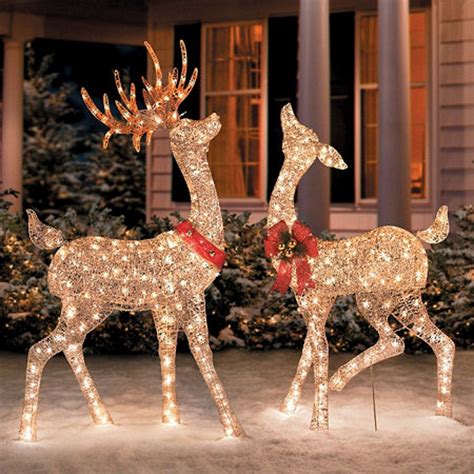 Lighted Christmas Reindeer Outdoor Decorations | The Cake Boutique
