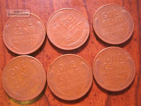 21 1958 P D Pennies Penny Wheat Lincoln Circulated Ungraded One Cent