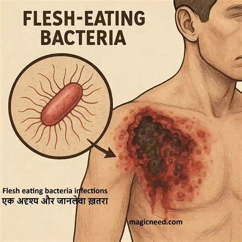 फ्लेश-ईटिंग बैक्टीरिया: एक अदृश्य और जानलेवा ख़तरा (Flesh eating ...