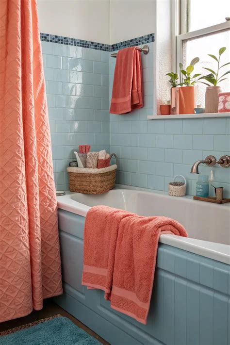 14+ Creative Ideas for Decorating Around a Blue Bathtub | Blue bathtub ...