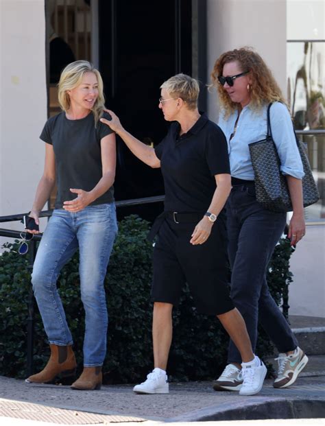 ELLEN DEGENERES and PORTIA DE ROSSI Out for Lunch in Santa Barbara 09 ...