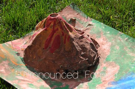 Paper Mache Volcano