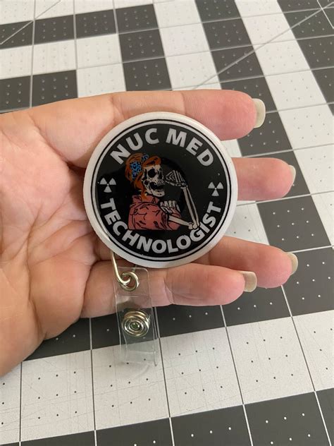 Nuc Med Technologist Badge Reel, Nuclear Medicine, Nuc Med Tech, Radiology, Skeleton - Etsy