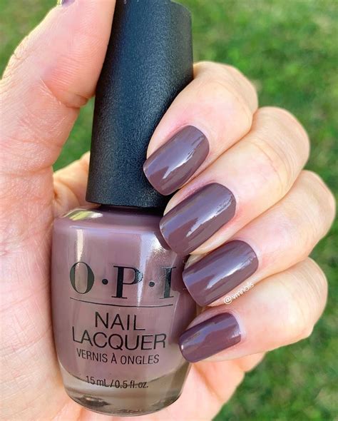 OPI - You Don’t Know Jacques - dark purplish gray nails with a hint of ...
