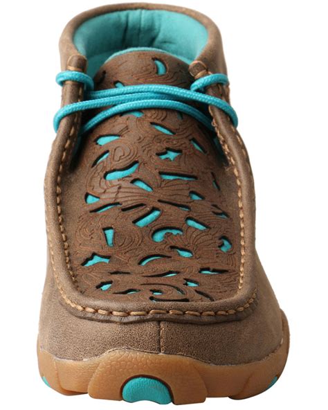 Twisted X Women's Chukka Driving Mocs, Brown