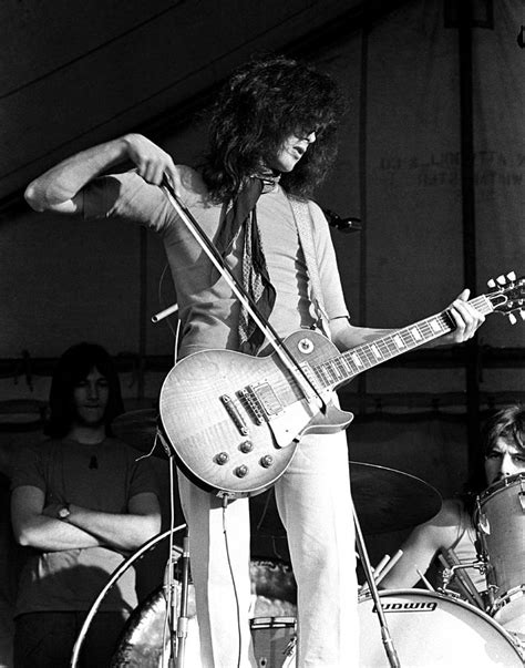 Jimmy Page With Bow 1969 Photograph by Chris Walter - Fine Art America