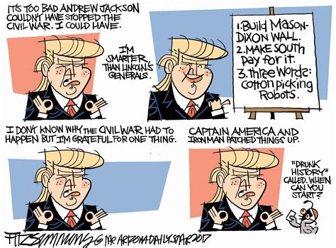 Political Cartoon U.S. Trump Civil War Andrew Jackson Lincoln | The Week