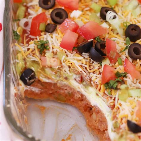 7 Layer Bean Dip - The Carefree Kitchen