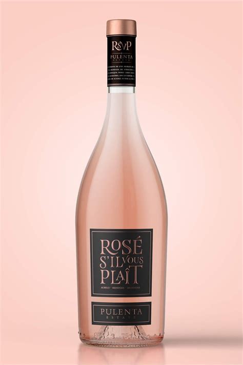 Rosé S'il Vous Plaît by Pulenta Estate - Creative Wine Packaging Design