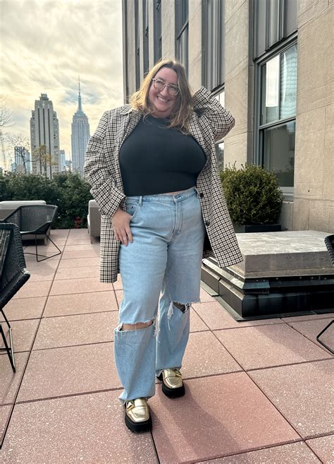 Plus size jeans top
