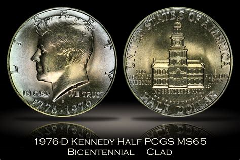 Michael Kittle Rare Coins - 1976-D Kennedy Half Bicentennial Clad PCGS MS65