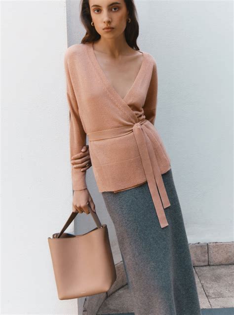 Single Origin Cashmere Wrap Sweater | Cashmere wrap sweater, Wrap ...