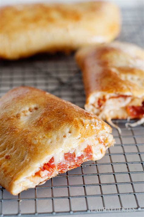 Homemade Pepperoni Calzone Pizza Pockets - Laura Fuentes